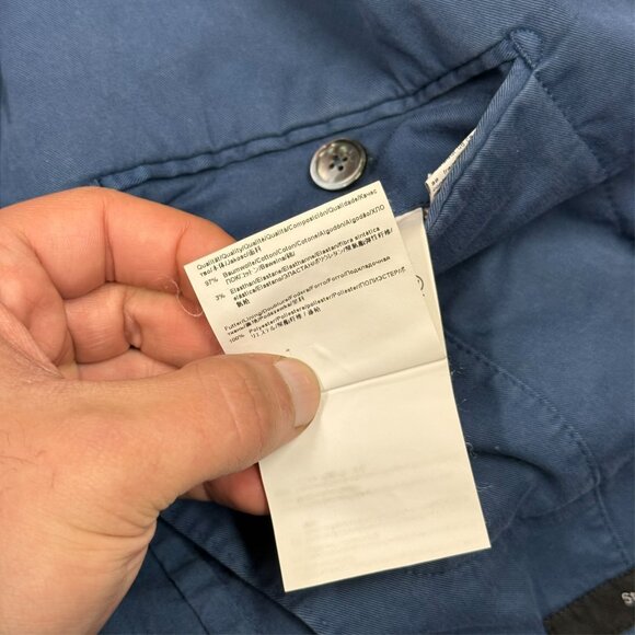 Hugo Boss Stretch Cotton Slim Fit Blazer Canvas Blue Hanry-D 38R - Picture 10 of 10